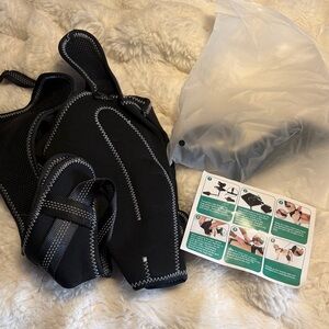 Black Dog Harness with Stitch Detailing